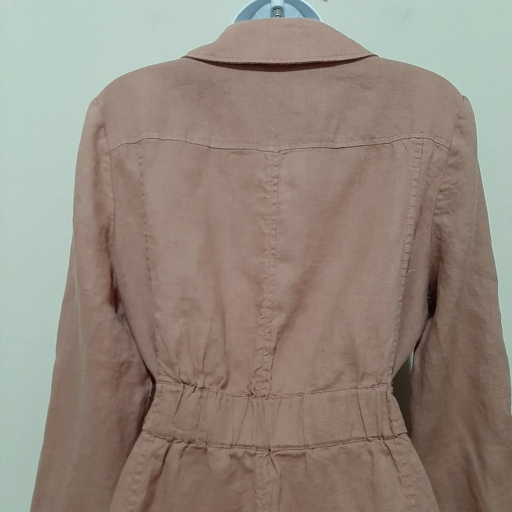 Catherine Malandrino Long Linen Cardigan Medium
